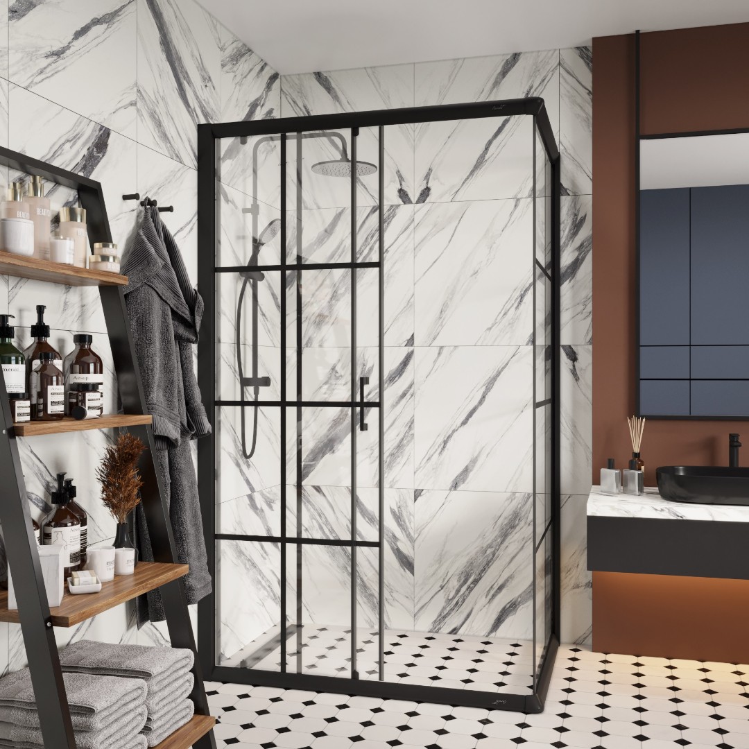 Душевое ограждение CeruttiSPA Muza120 N, 80х120 см, без поддона