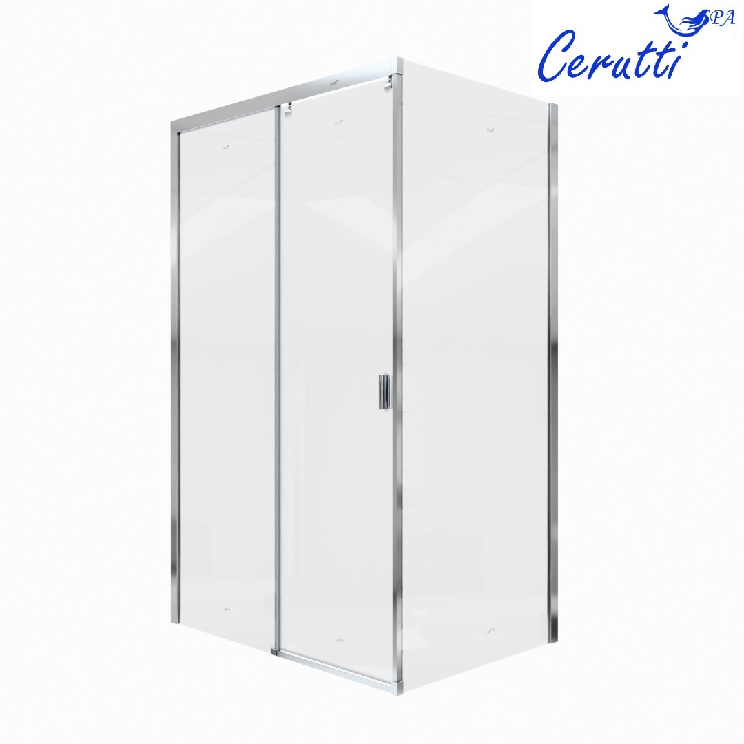 Душевое ограждение CeruttiSPA Marbella 120L, 80х120 см, без поддона, в левый угол