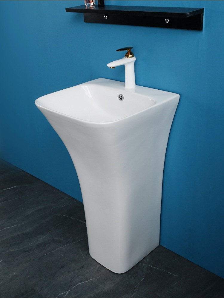 Раковина напольная Ceruttispa Luca белая, литая с пьедесталом 45х43.5х83.5 см