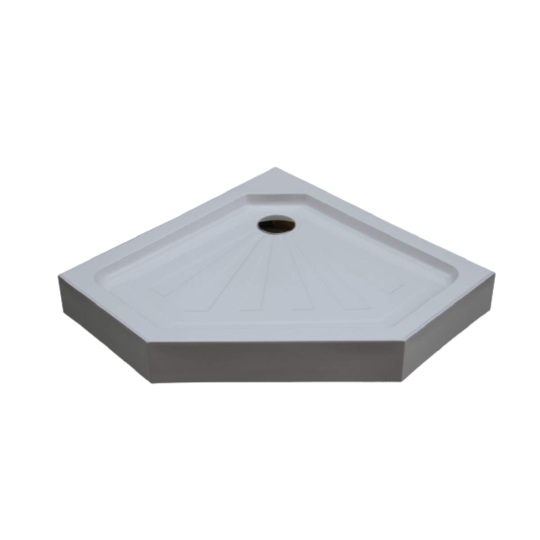 Душевой поддон пентагональный CeruttiSPA P101 белый 100х100х15 см