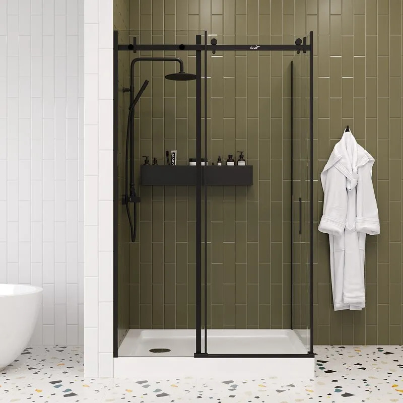 Душевое ограждение CeruttiSPA CEZAS120B, 120х90 см, без поддона