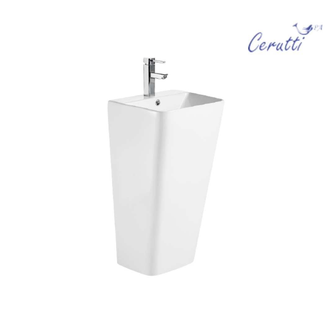 Раковина напольная Ceruttispa SANDRA белая, литая с пьедесталом 44х38х83.5 см