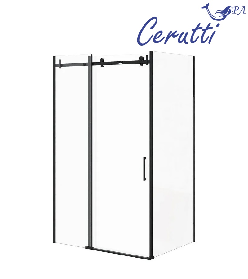 Душевое ограждение CeruttiSPA CEZAS120B, 120х90 см, без поддона