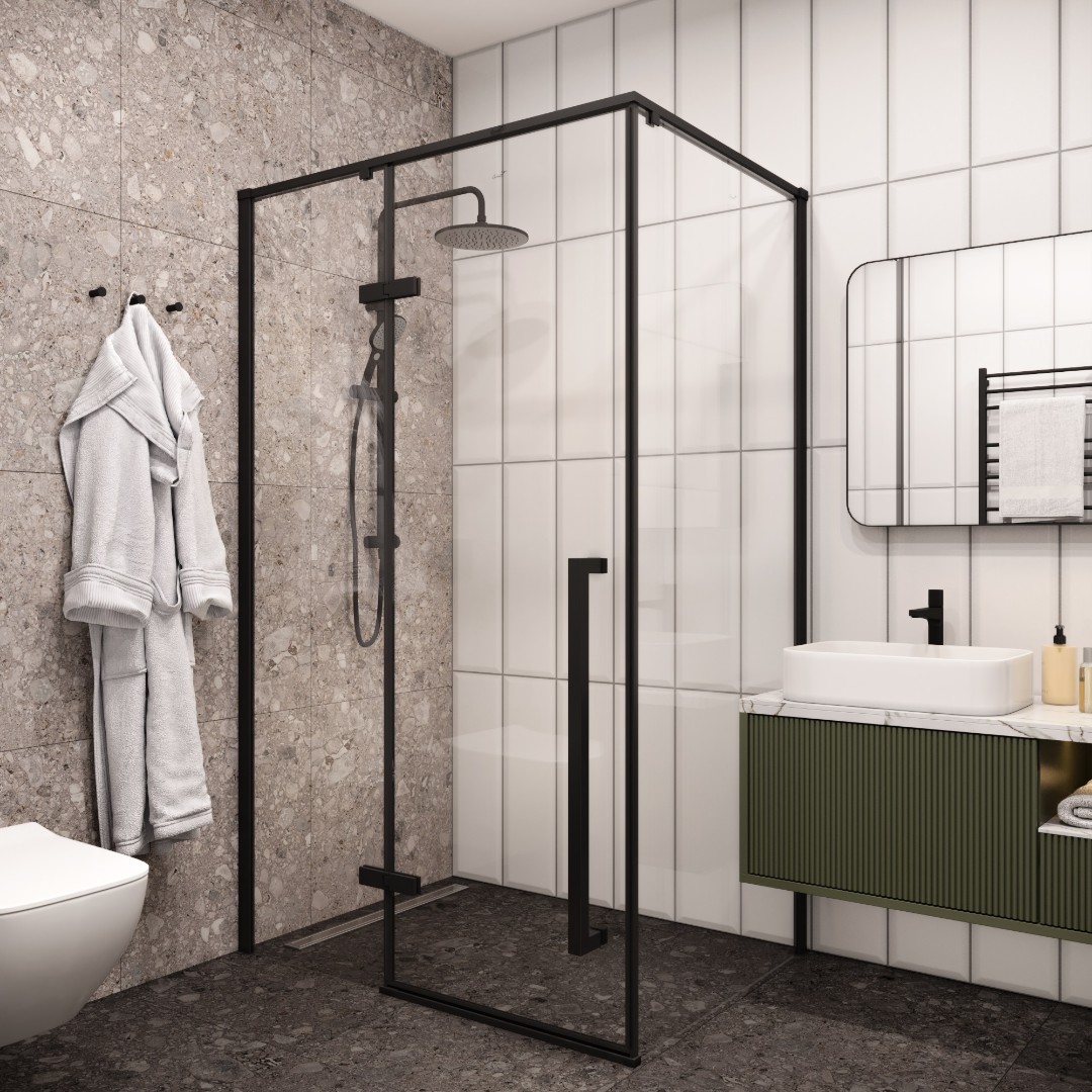 Душевое ограждение Cerutti SPA C1A, 120х90 см, без поддона, стекло 8 мм