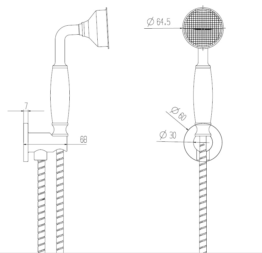 Серия Marbella  система душевая встраиваемая BM8732 + смеситель для  раковины BM8729