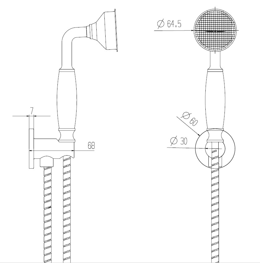 BOCH MANN Серия Marbella система душевая встраиваемая BM8731  + смеситель XL для раковины высокий BM8730 (код 8731+8730)