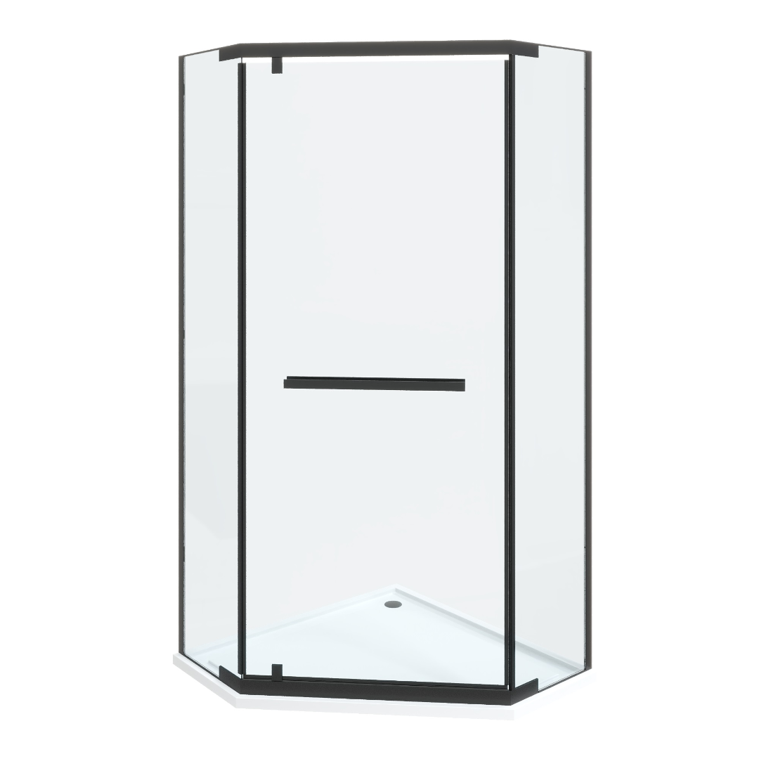 Душевое ограждение Ceruttispa CHIKA ZP101B, 100х100 см, без поддона