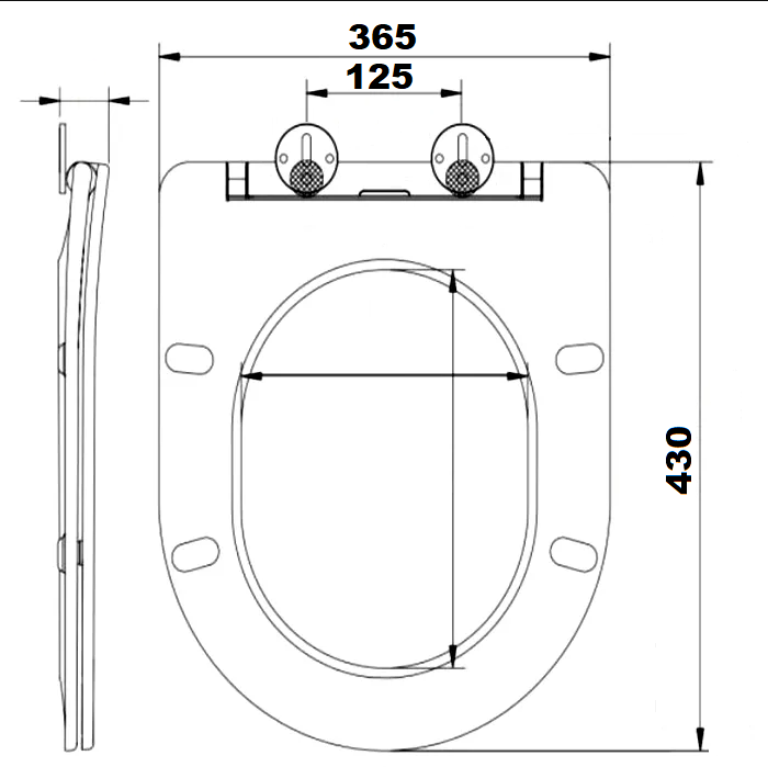 Сиденье для унитаза Ceruttispa ADIGE, ADIGE Aria,TICINO Aria дюропласт с микролифтом и креплениями
