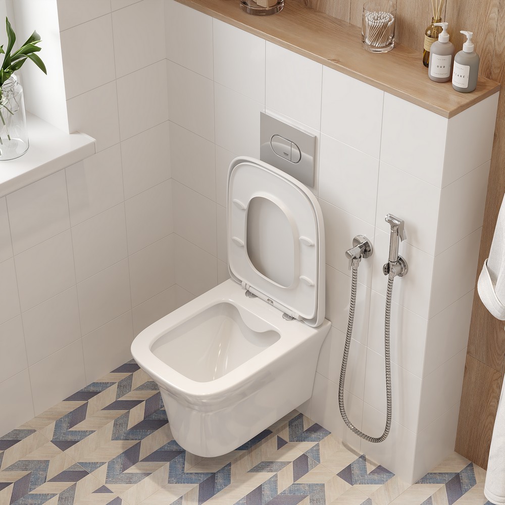 Унитаз подвесной Ceruttispa AMI Aria CT8780 безободковый, белый