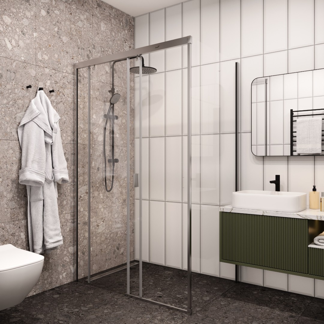 Душевое ограждение CeruttiSPA Marbella 120L, 80х120 см, без поддона, в левый угол