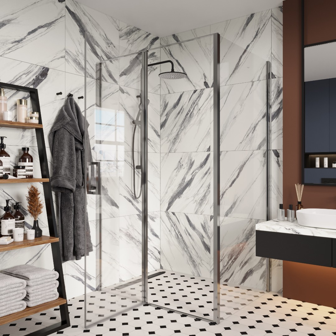 Душевое ограждение Ceruttispa Victoria120, 90х120 см, без поддона