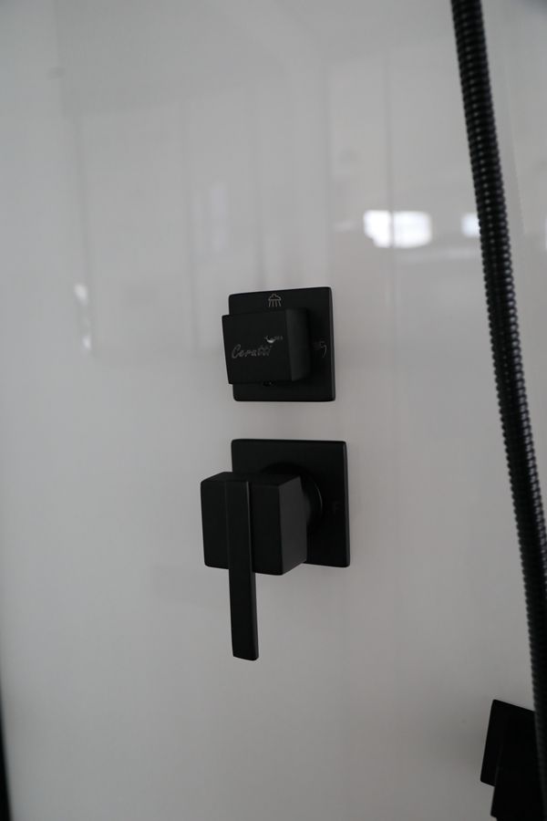 Душевая кабина Ceruttispa Viva101B, тропический душ, закрытая, 100х100х215