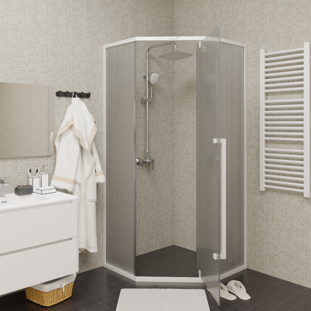 Душевое ограждение Cerutti SPA C3AWD, 90x90 см, без поддона, стекло 5 мм