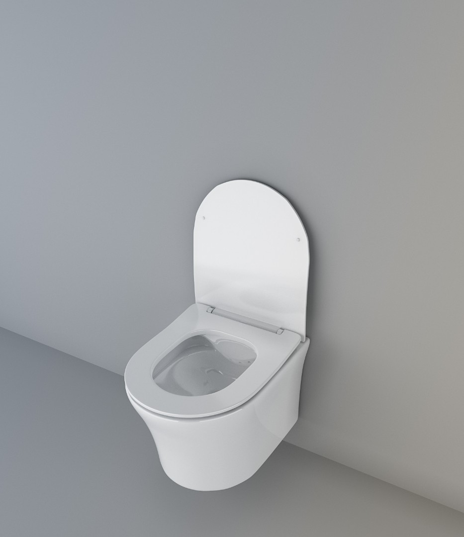 Унитаз подвесной CeruttiSPA Adige Aria безободковый, белый, 49х36х35.5 см