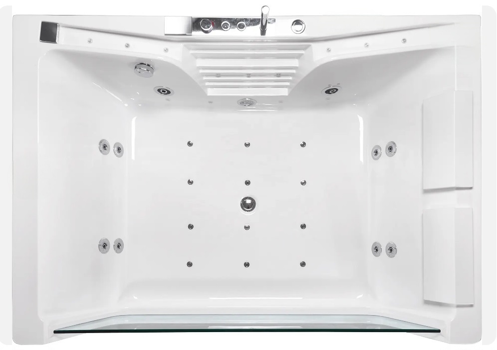 Гидромассажная ванна Ceruttispa C-477-18A (180х85 см), с  аэромассажем и цветной подсветкой