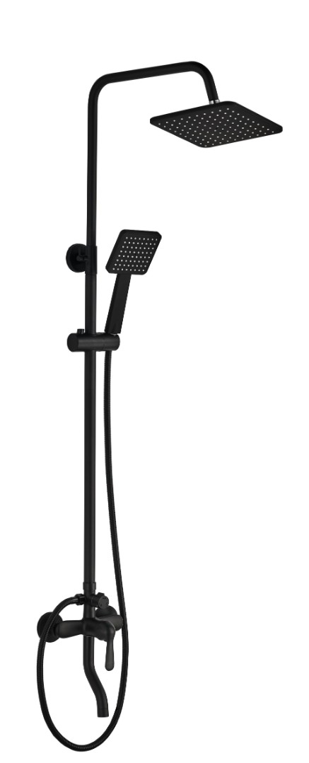 Душевая стойка BOCH MANN ECO Quadro Black CT8427 цвет черный