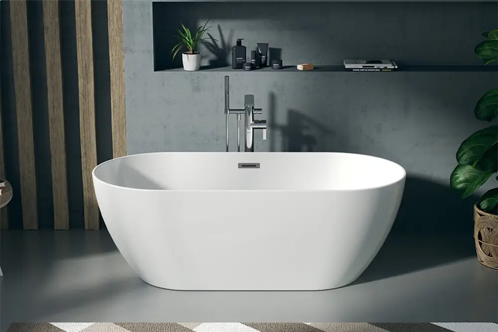 Отдельностоящая акриловая ванна Cerutti Spa dISEO 150 без гидромассажа