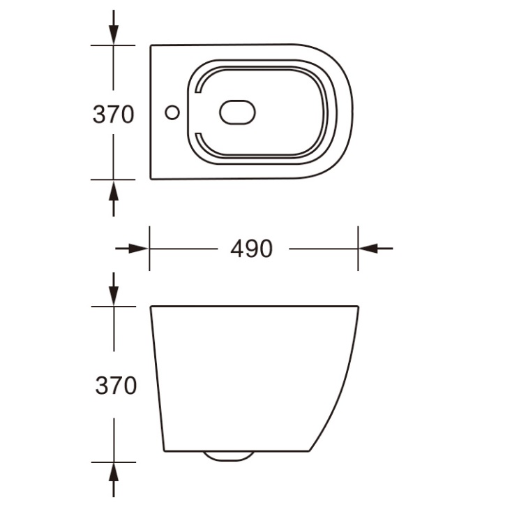 Унитаз подвесной Cerutti SPA SELLA Aria Tornado MMW безободковый