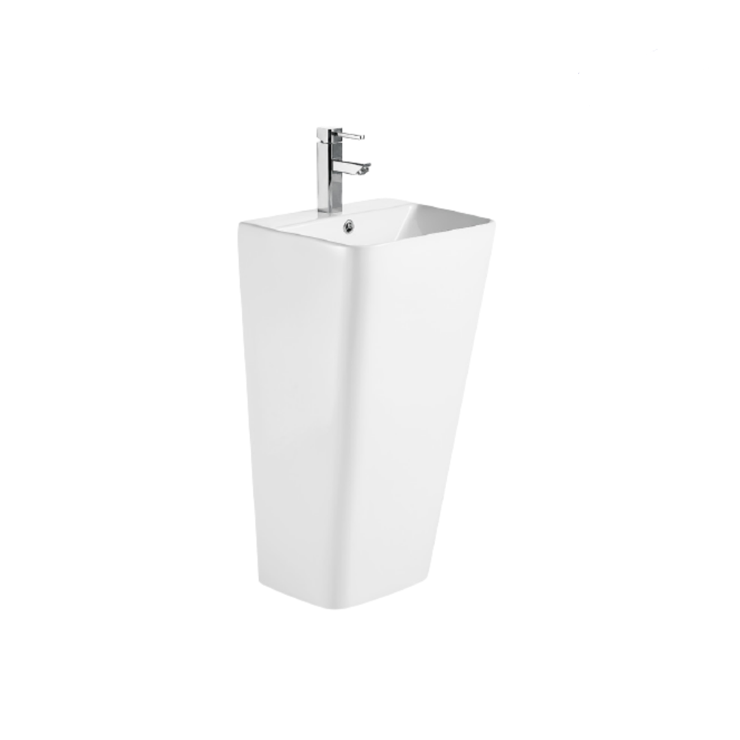 Раковина напольная Ceruttispa SANDRA белая, литая с пьедесталом 44х38х83.5 см