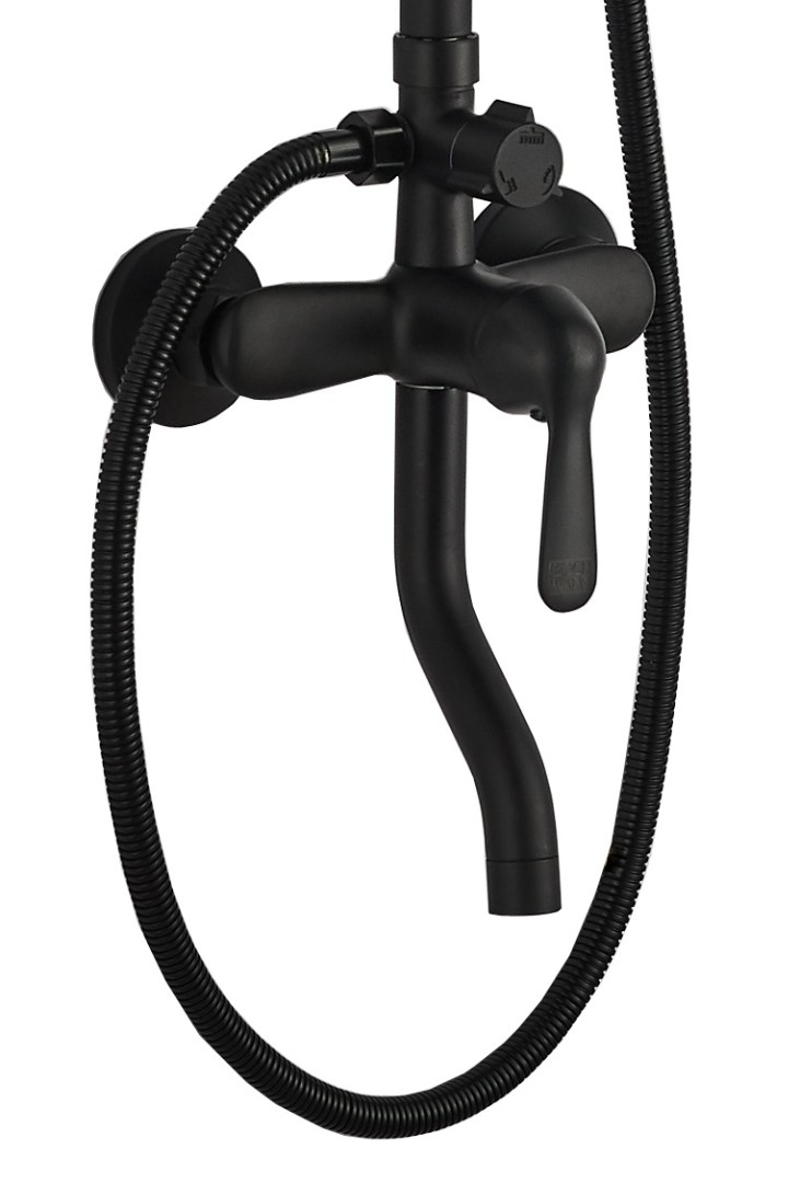 Душевая стойка BOCH MANN ECO Quadro Black CT8427 цвет черный