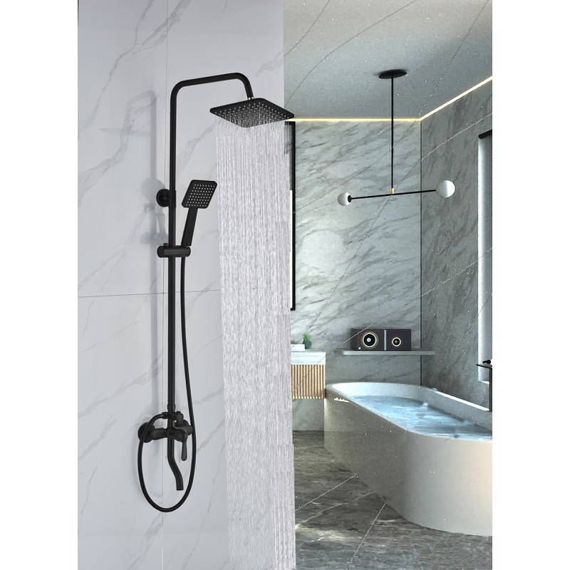 Душевая стойка BOCH MANN ECO Quadro Black CT8427 цвет черный