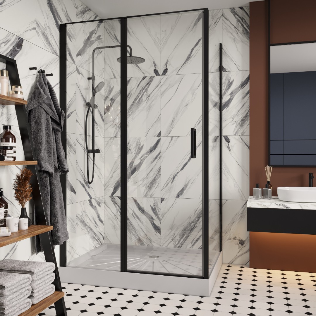 Душевое ограждение Cerutti SPA VICTORIA120B, 120х90 см, без поддона