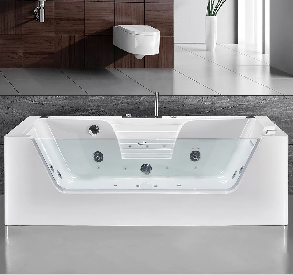 Гидромассажная ванна Ceruttispa C-477-18A (180х85 см), с  аэромассажем и цветной подсветкой