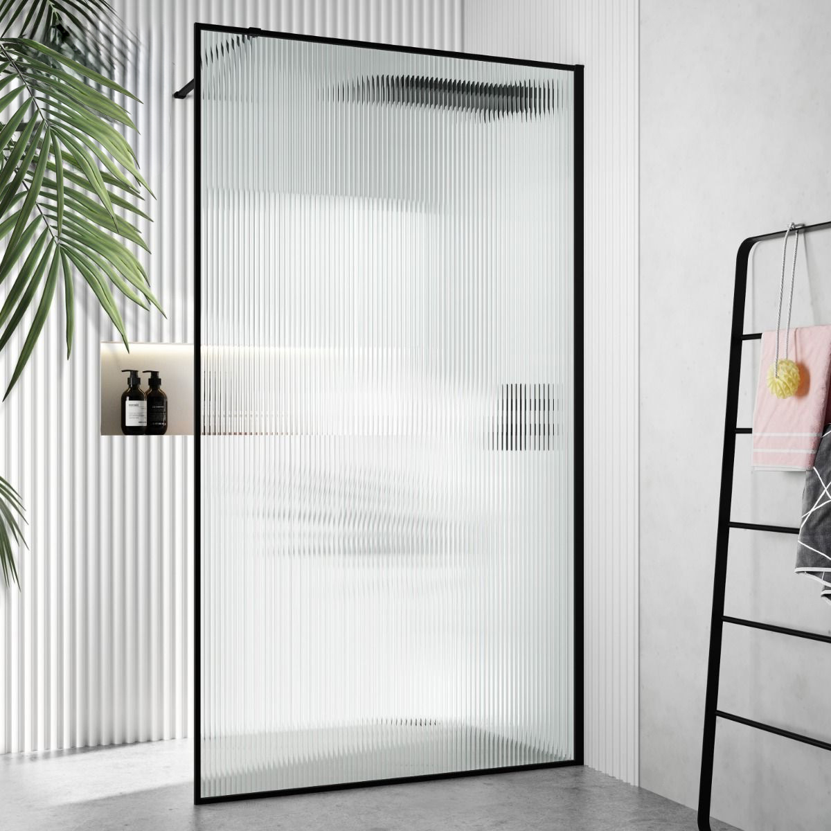 Душевое ограждение Ceruttispa STRIP T120 (120x190), стекло 6 мм, волна