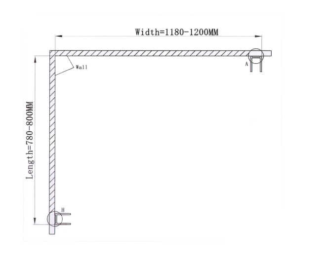 Душевое ограждение CeruttiSPA Marbella 120L, 80х120 см, без поддона, в левый угол