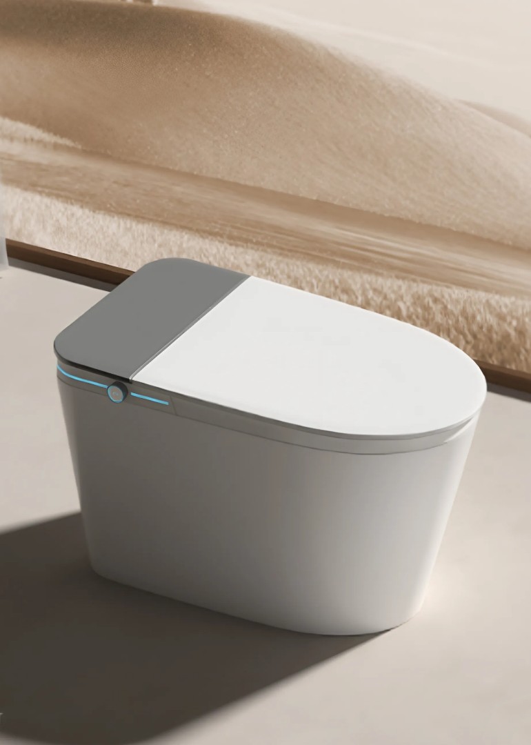 Умный унитаз-биде импульсный Ceruttispa ЭСТЕР (ESTER) Smart CT10617 безободковый, электронный, с дистанционным управлением