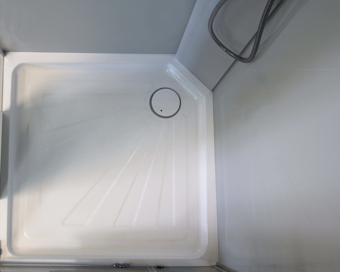 Душевая кабина Ceruttispa MiMi90T тропический душ, угловая, без крыши