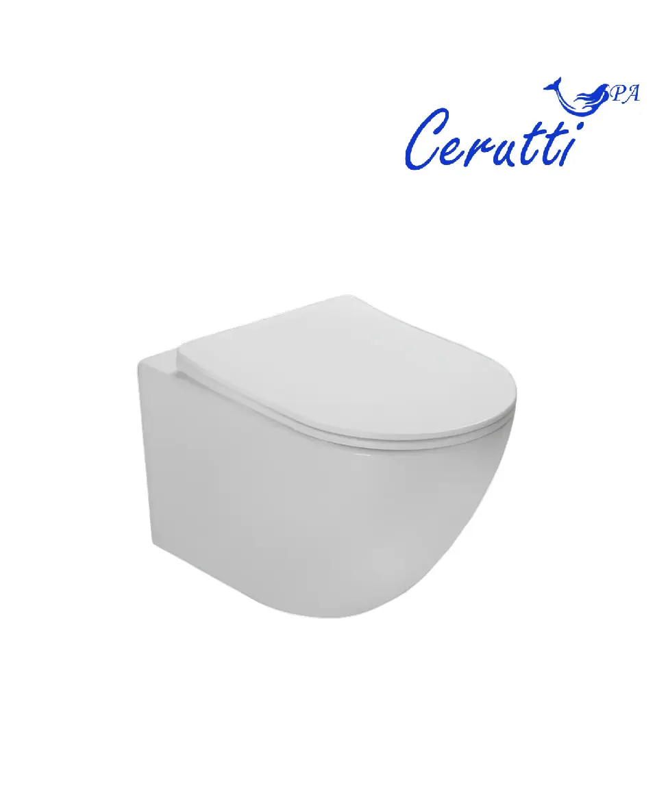 Унитаз подвесной Cerutti SPA SELLA Aria Tornado CT9529 безободковый