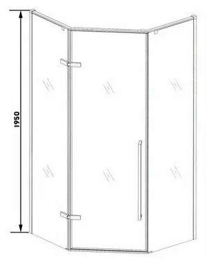 Душевое ограждение Cerutti SPA C3AW, 90x90 см, без поддона, стекло 5 мм