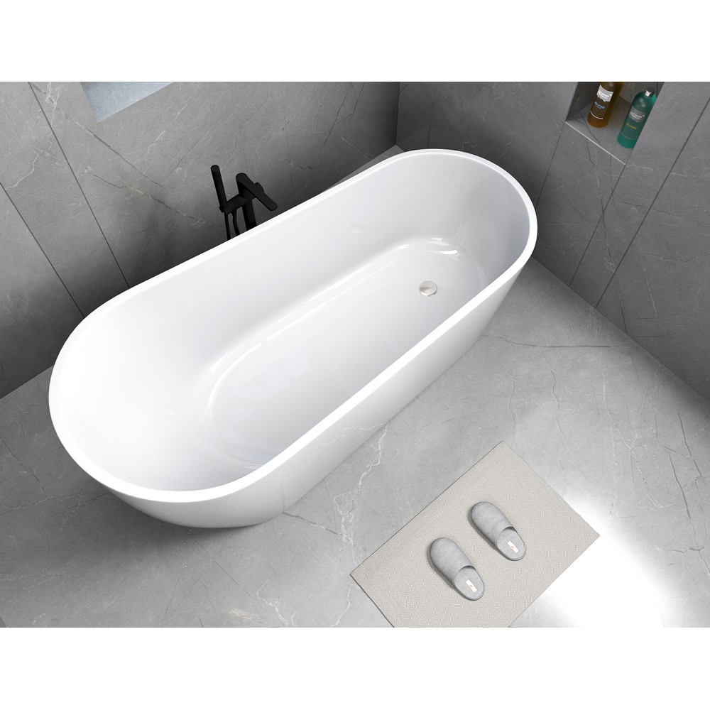 Отдельностоящая акриловая ванна Cerutti SPA Viva 9127 без гидромассажа