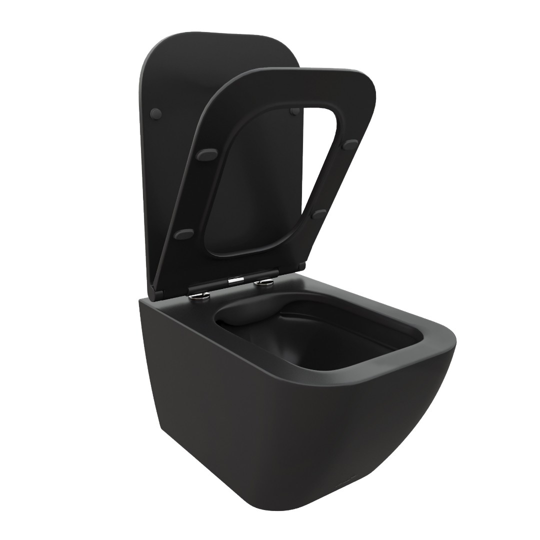 Унитаз подвесной CeruttiSPA MIMI Aria MB 8920 матовый черный безободковый