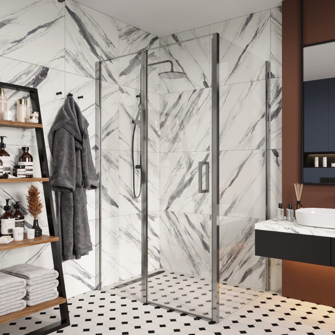 Душевое ограждение Ceruttispa Victoria120, 90х120 см, без поддона
