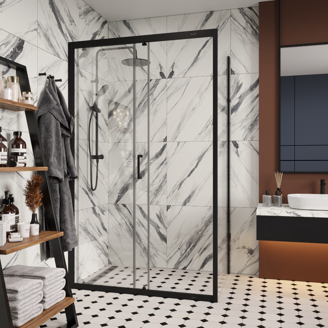 Душевое ограждение Cerutti SPA GLORIA120B (7723), 80х120 см, без поддона