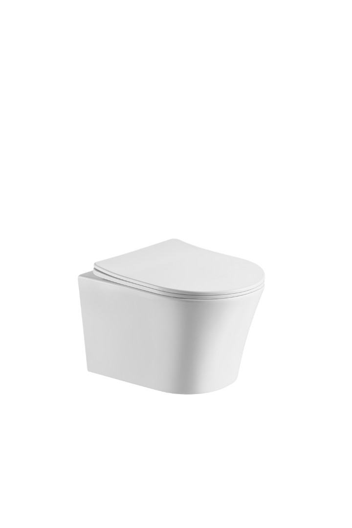 Унитаз подвесной CeruttiSPA Adige Aria безободковый, белый, 49х36х35.5 см