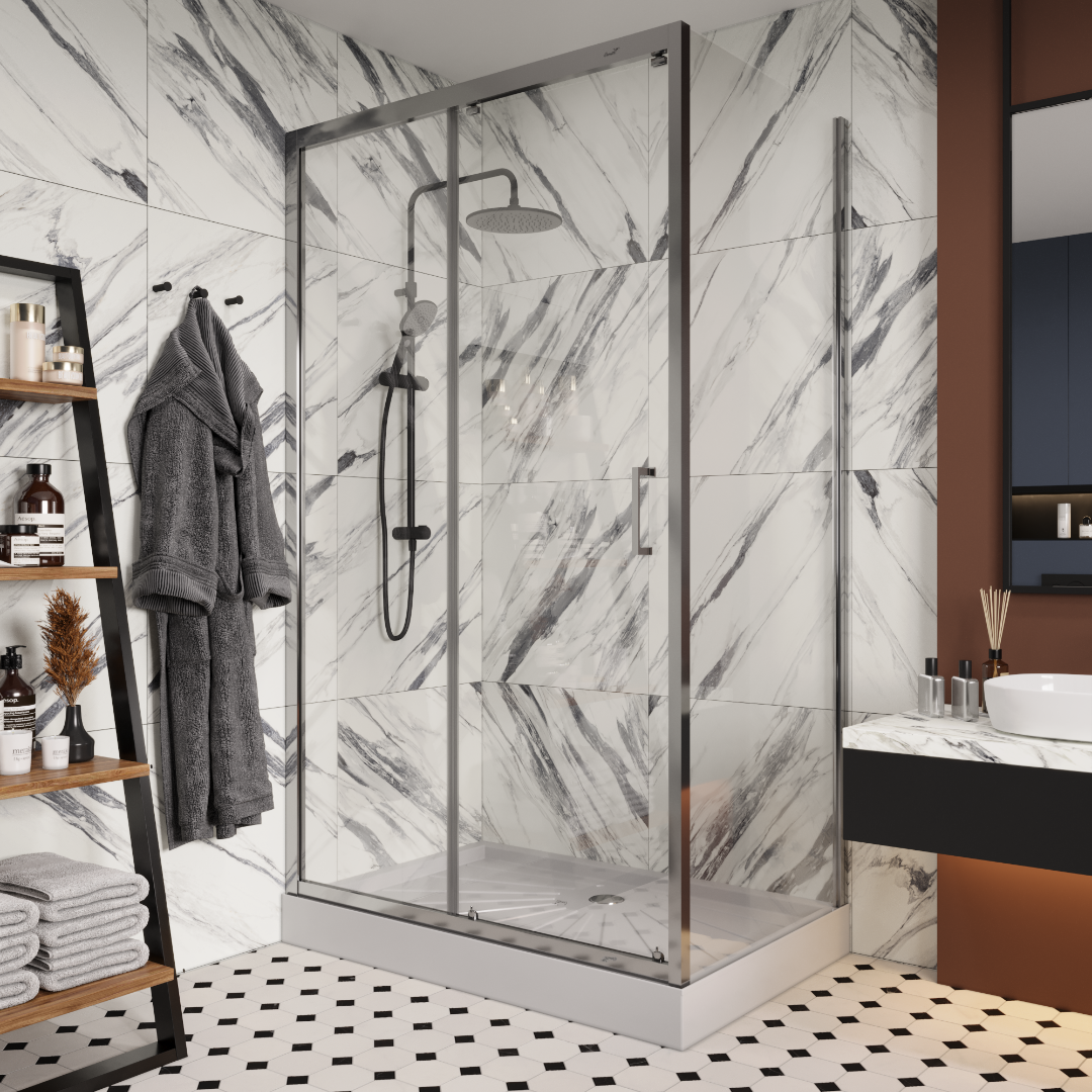 Душевое ограждение Cerutti SPA GLORIA120 (7724), 120х80 см, без поддона