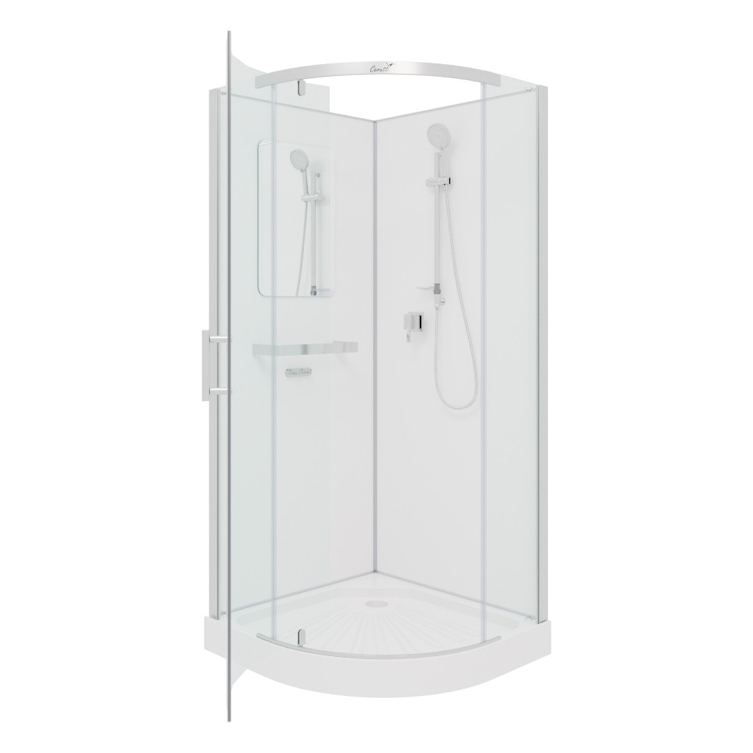 Душевая кабина Cerutti SPA KORRA90T тропический душ, угловая, без крыши