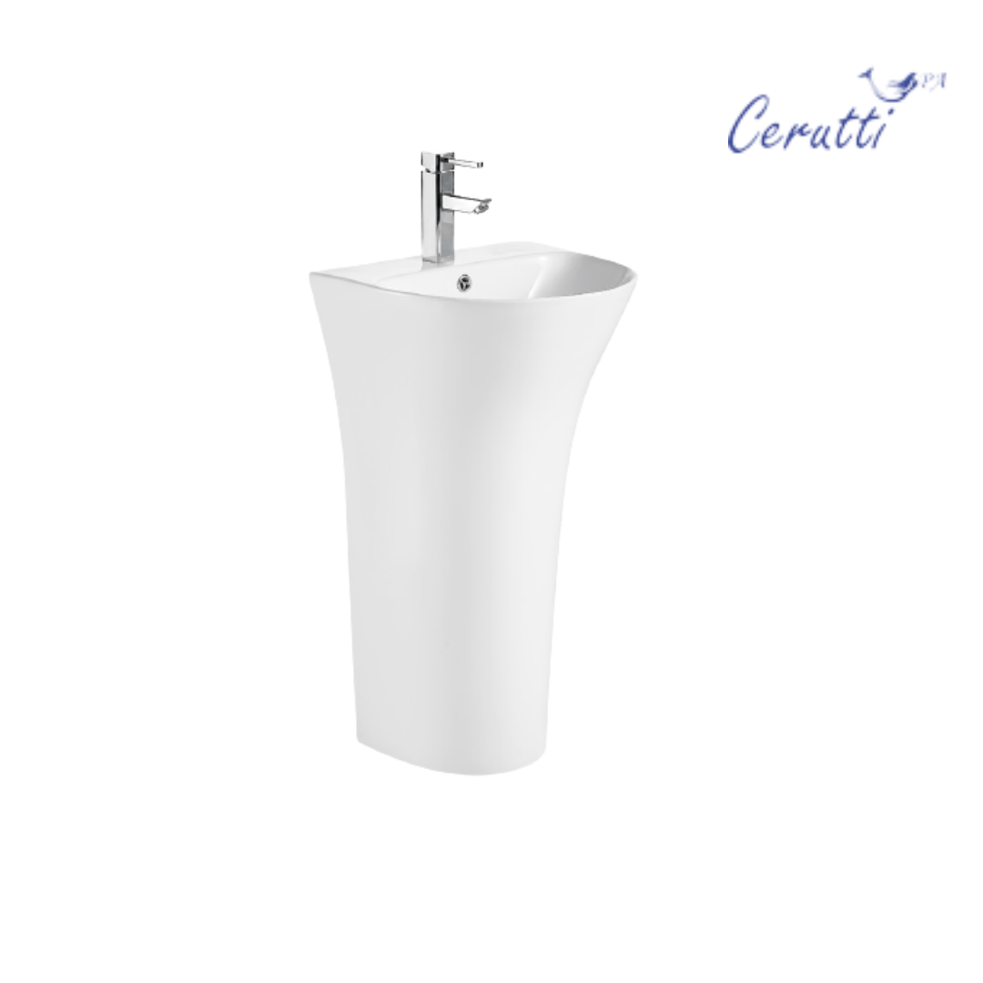 Раковина напольная Ceruttispa Simona белая, литая с пьедесталом 44х42х83.5 см