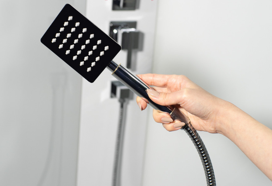 Душевая кабина Ceruttispa MiMi90T тропический душ, угловая, без крыши