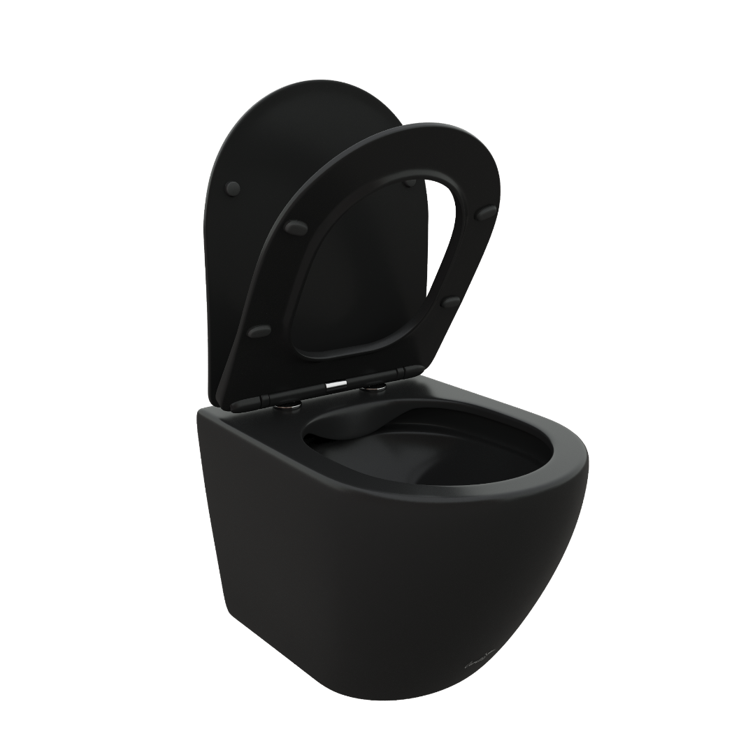 Унитаз подвесной Cerutti SPA TICINO Aria MB CT8918 черный матовый безободковый