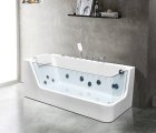 Гидромассажная ванна Ceruttispa C-494-17L (1700x800x580), с  аэромассажем и цветной подсветкой