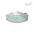 Гидромассажная ванна CeruttiSPA C-401 с  аэромассажем и цветной подсветкой, угловая 150х150 см