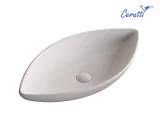 Раковина накладная Ceruttispa CR7093A в форме лодочки, белая, 70х37,5х14 см