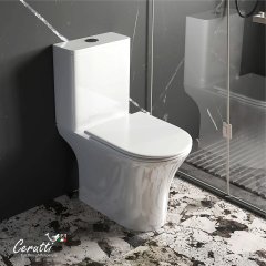 Унитаз компакт Ceruttispa BERNINA Tornado 11133 безободковый с микролифтом и быстросъемным сиденьем