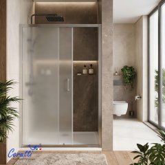 Дверь в нишу Ceruttispa ГЛОРИЯ (GLORIA) D120F (120х195), матовое стекло