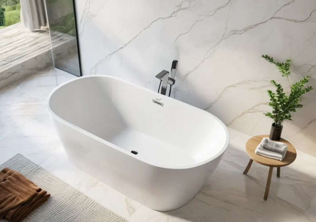 Отдельностоящая акриловая ванна Cerutti SPA РЕЗИЯ 170II (Resia 170 II) без гидромассажа