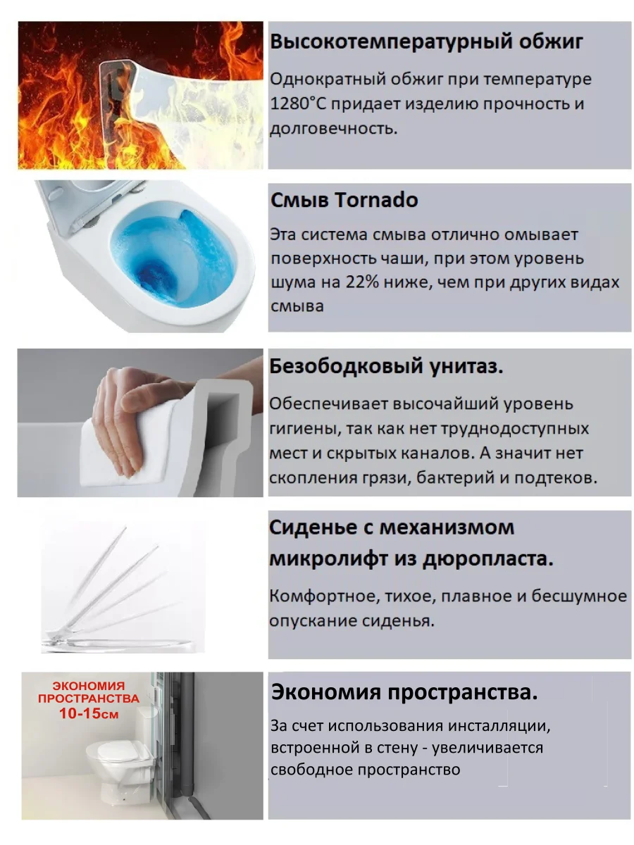 Унитаз подвесной Cerutti SPA SELLA Aria Tornado CT9529 безободковый